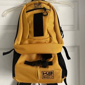 K9 sport sack plus, dog backpack, S, yellow